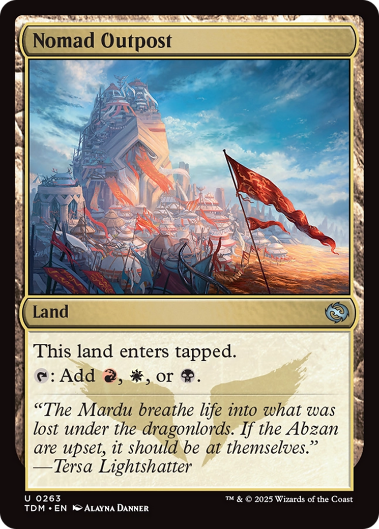 Magic: The Gathering - Nomad Outpost Foil - Tarkir: Dragonstorm