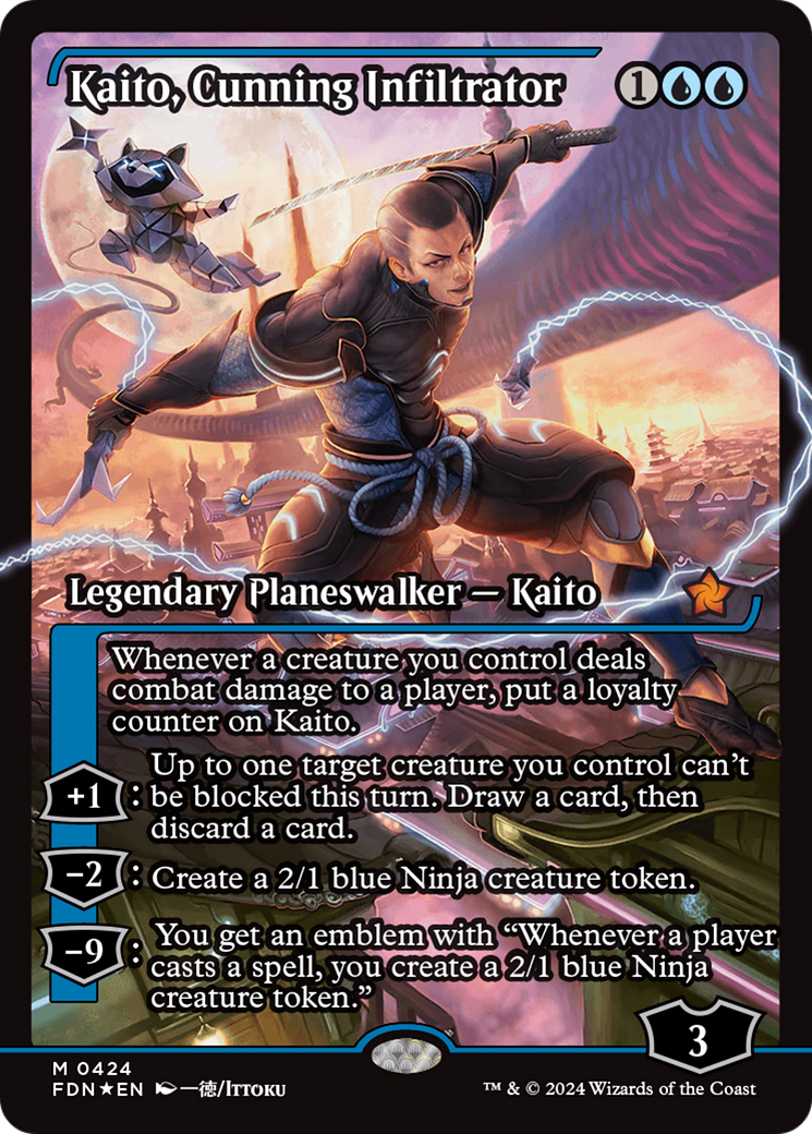 Magic: The Gathering - Kaito, Cunning Infiltrator Foil - Foundations