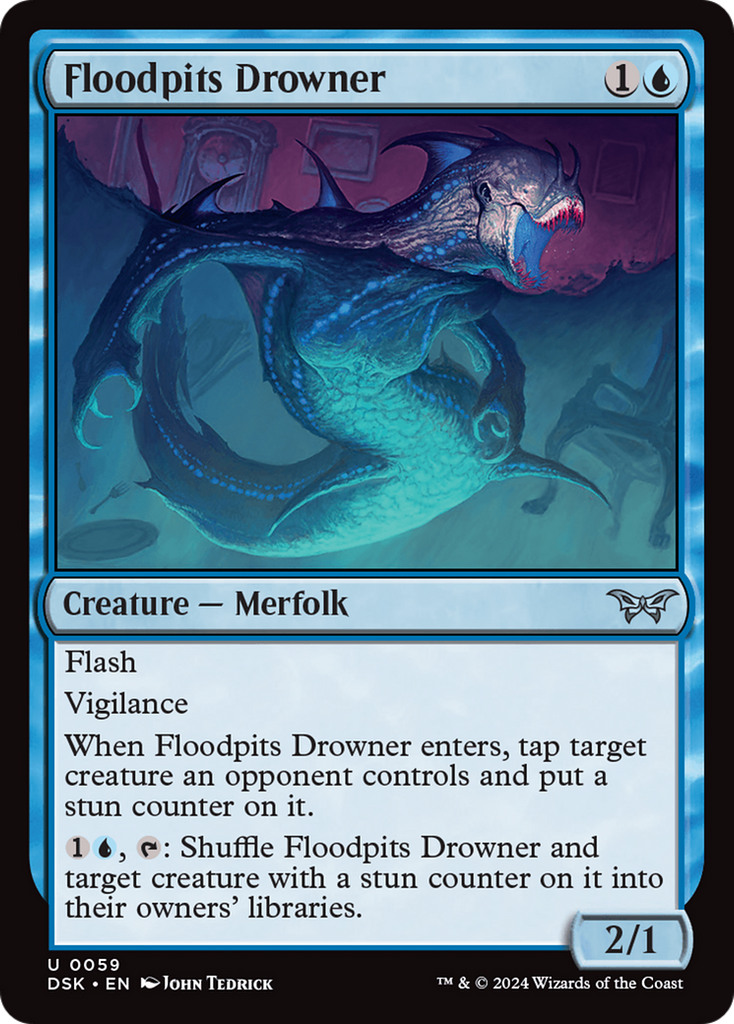 Magic: The Gathering - Floodpits Drowner - Duskmourn: House of Horror