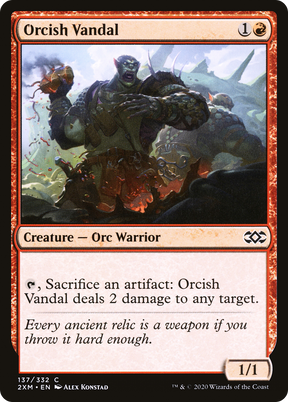 Magic: The Gathering - Orcish Vandal Foil - Double Masters