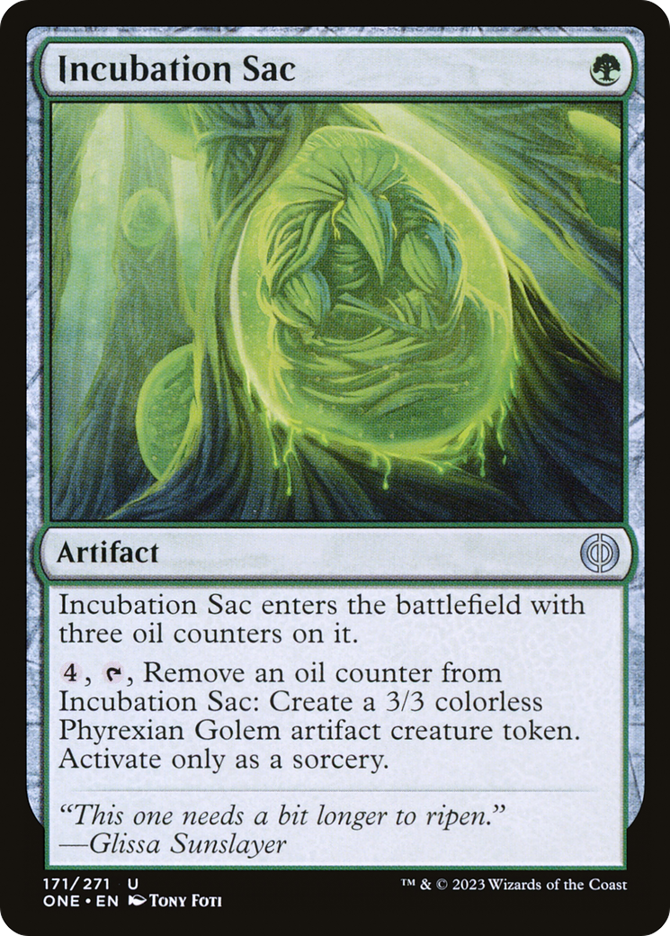 Magic: The Gathering - Incubation Sac Foil - Phyrexia: All Will Be One