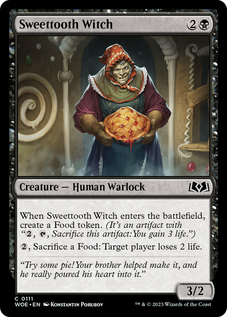 Magic: The Gathering - Sweettooth Witch Foil - Wilds of Eldraine