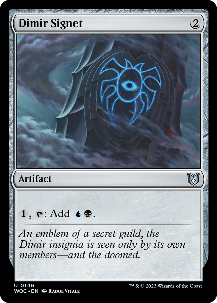 Magic: The Gathering - Dimir Signet - Wilds of Eldraine Commander