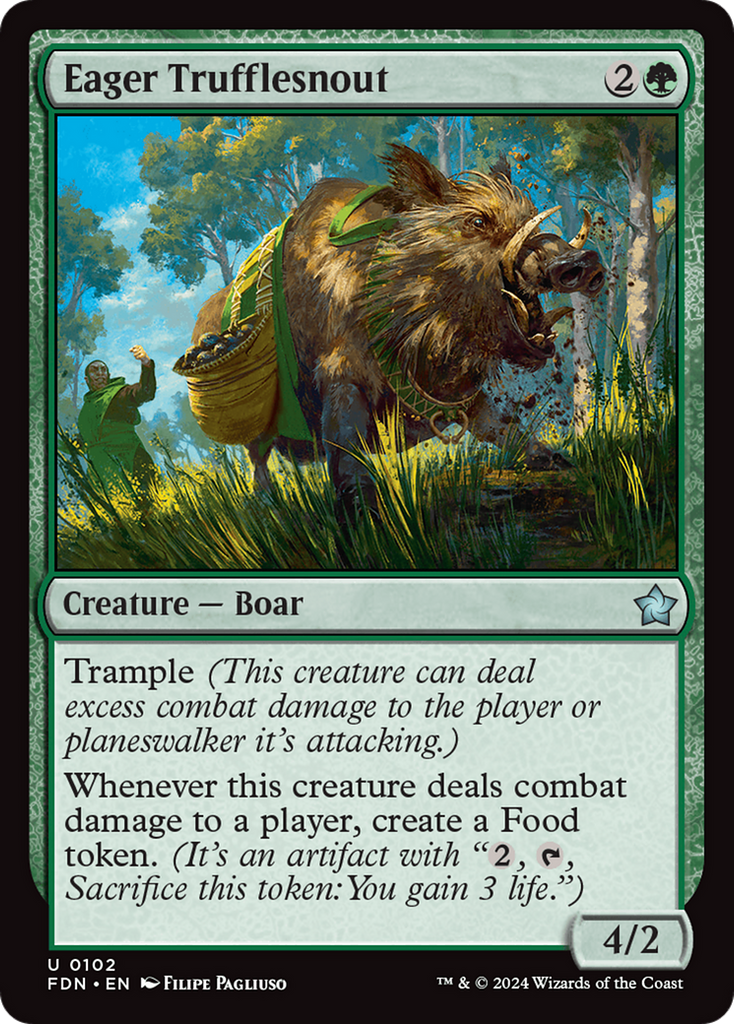 Magic: The Gathering - Eager Trufflesnout Foil - Foundations