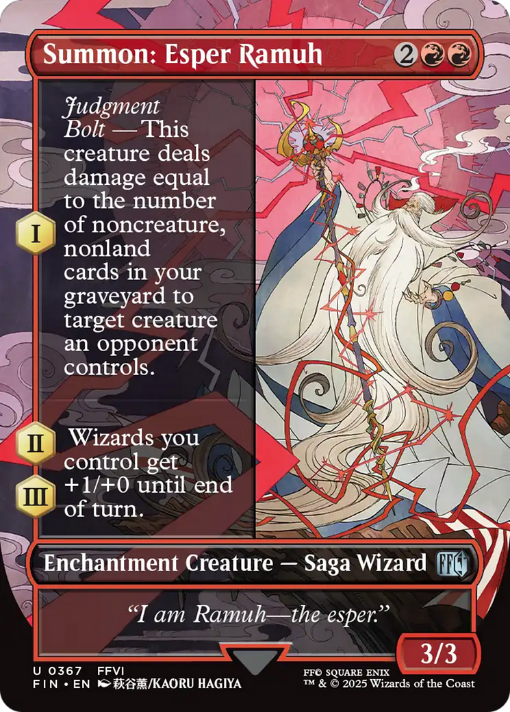 Magic: The Gathering - Summon: Esper Ramuh Foil - Final Fantasy