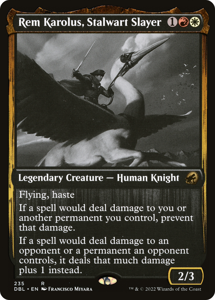 Magic: The Gathering - Rem Karolus, Stalwart Slayer Foil - Innistrad: Double Feature