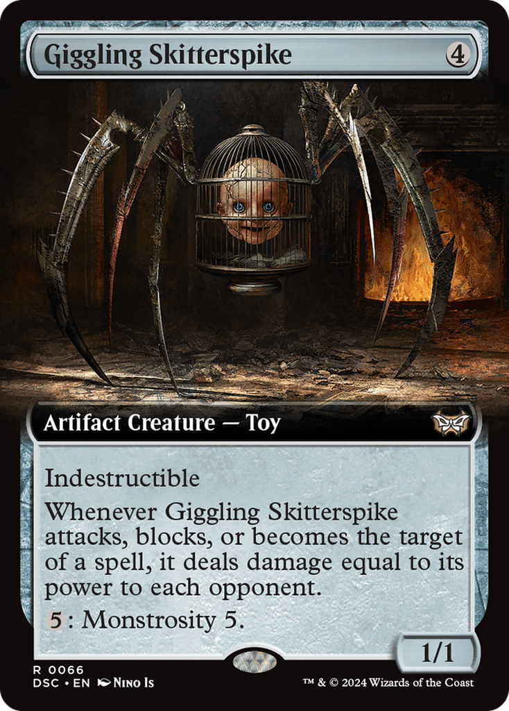 Magic: The Gathering - Giggling Skitterspike - Duskmourn: House of Horror Commander