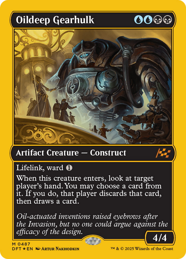 Magic: The Gathering - Oildeep Gearhulk Foil - Aetherdrift