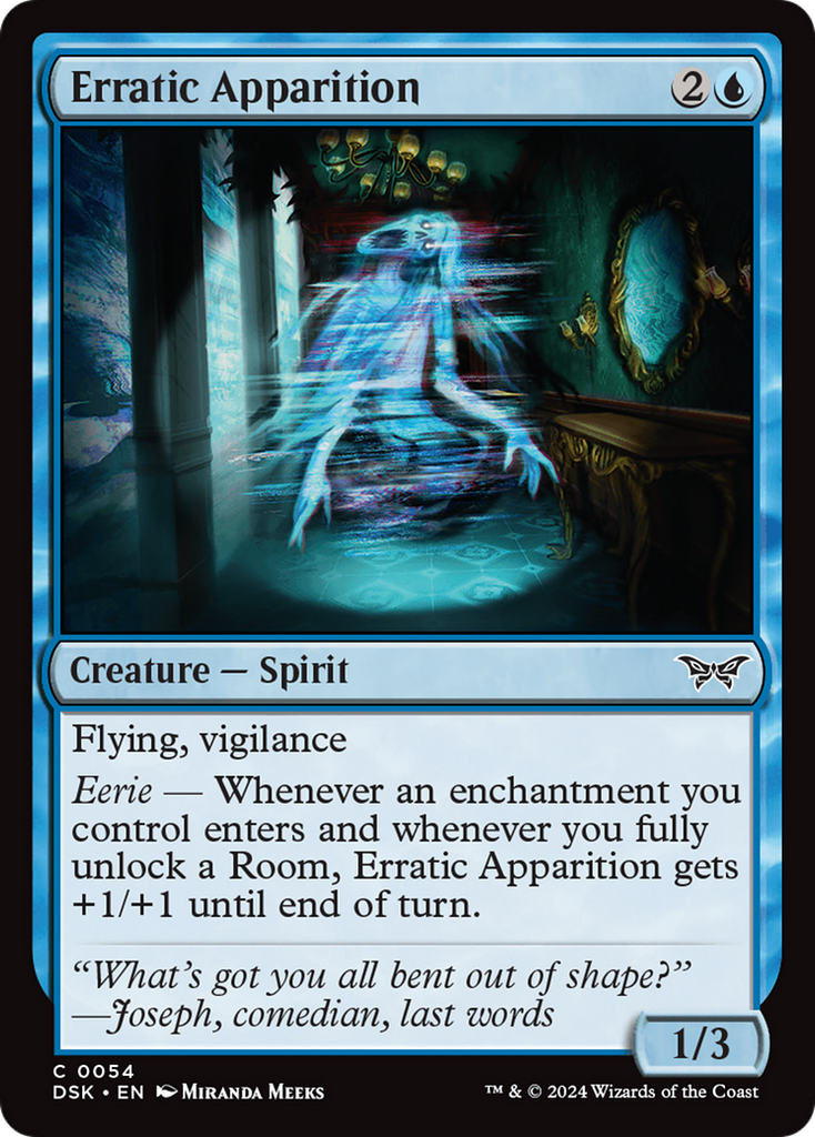 Magic: The Gathering - Erratic Apparition - Duskmourn: House of Horror