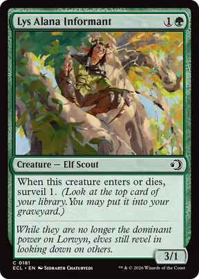 Magic: The Gathering - Lys Alana Informant - Lorwyn Eclipsed