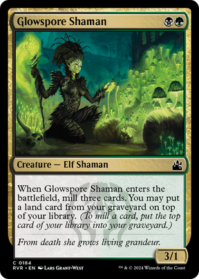 Magic: The Gathering - Glowspore Shaman Foil - Ravnica Remastered