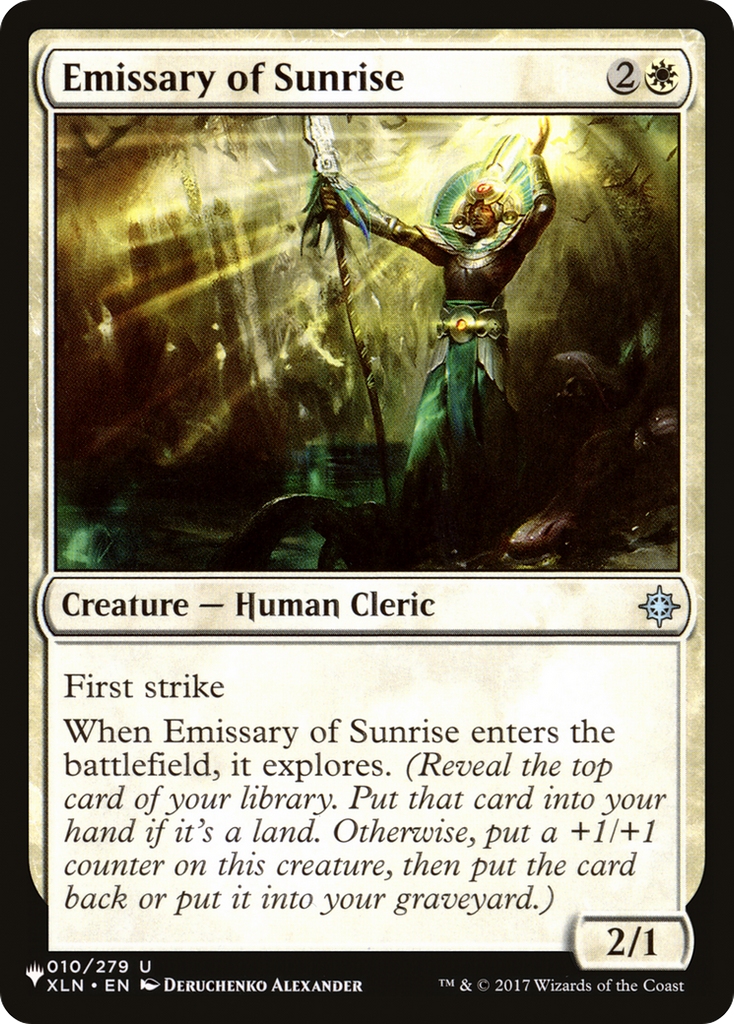 Magic: The Gathering - Emissary of Sunrise - The List