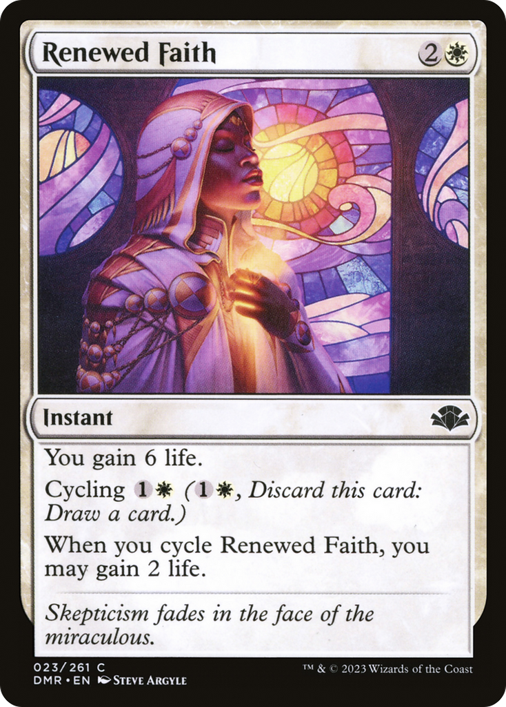 Magic: The Gathering - Renewed Faith Foil - Dominaria Remastered