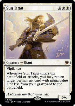 Magic: The Gathering - Sun Titan - Murders at Karlov Manor Commander