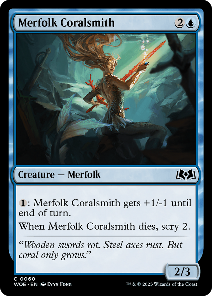 Magic: The Gathering - Merfolk Coralsmith - Wilds of Eldraine