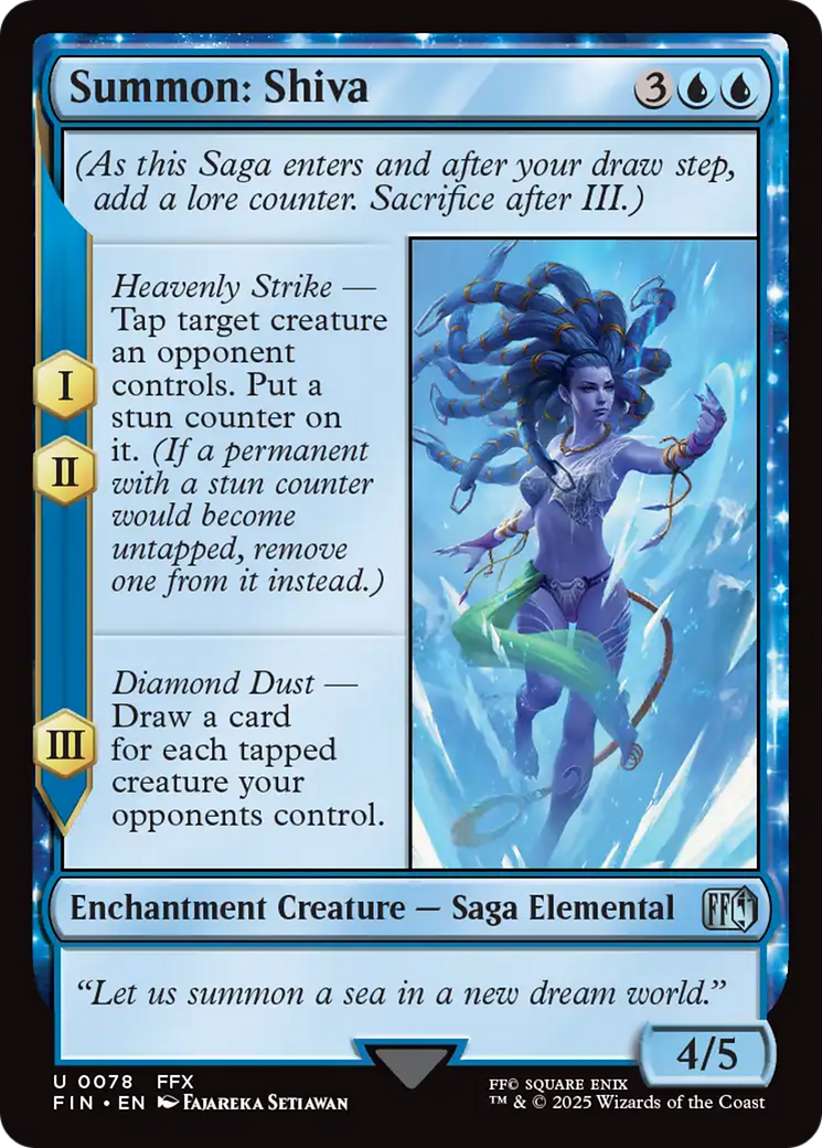 Magic: The Gathering - Summon: Shiva Foil - Final Fantasy