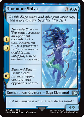 Magic: The Gathering - Summon: Shiva Foil - Final Fantasy