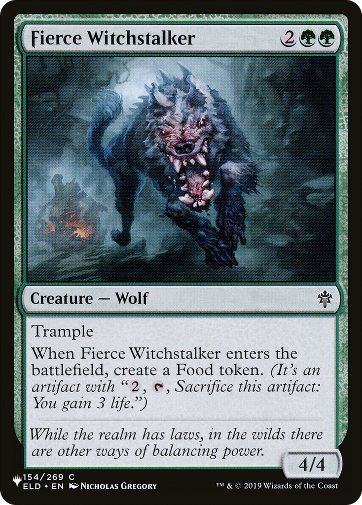 Magic: The Gathering - Fierce Witchstalker - The List