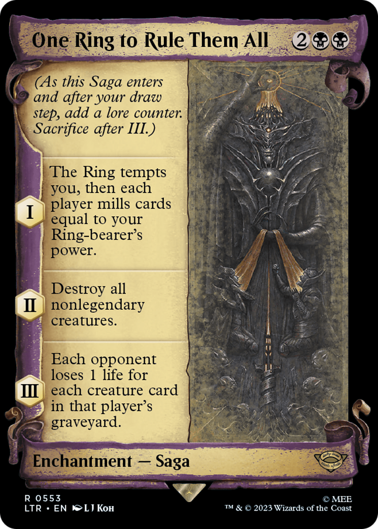 Magic: The Gathering - One Ring to Rule Them All Foil - The Lord of the Rings: Tales of Middle-earth
