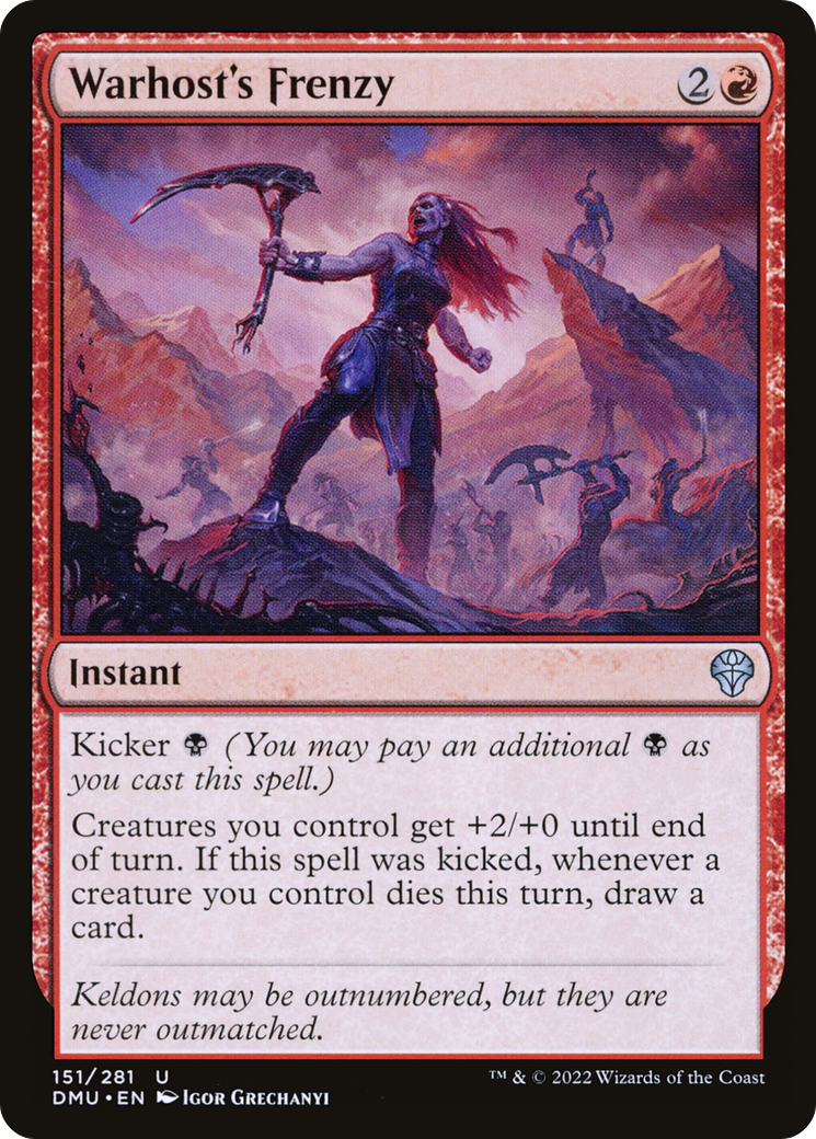 Magic: The Gathering - Warhost's Frenzy Foil - Dominaria United
