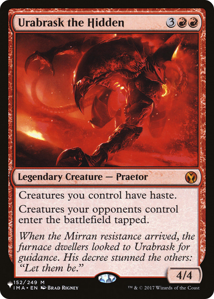 Magic: The Gathering - Urabrask the Hidden - The List