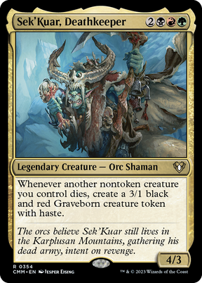 Magic: The Gathering - Sek'Kuar, Deathkeeper - Commander Masters