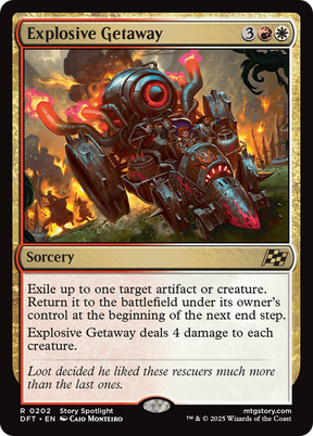 Magic: The Gathering - Explosive Getaway Foil - Aetherdrift
