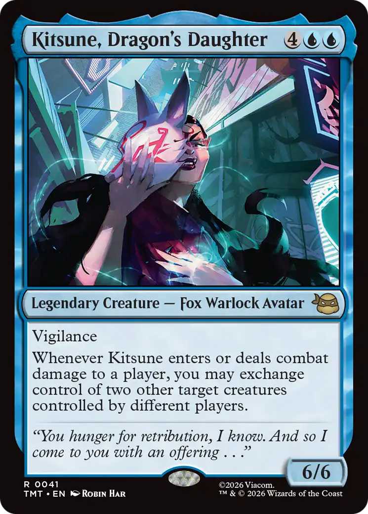 Magic: The Gathering - Kitsune, Dragon's Daughter Foil - Teenage Mutant Ninja Turtles