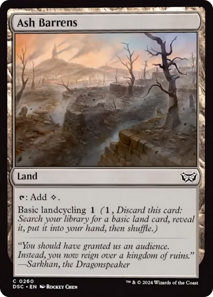 Magic: The Gathering - Ash Barrens - Duskmourn: House of Horror Commander