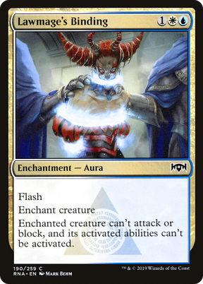 Magic: The Gathering - Lawmage's Binding Foil - Ravnica Allegiance