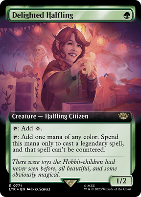 Magic: The Gathering - Delighted Halfling Foil - The Lord of the Rings: Tales of Middle-earth