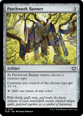 Magic: The Gathering - Patchwork Banner Foil - Bloomburrow