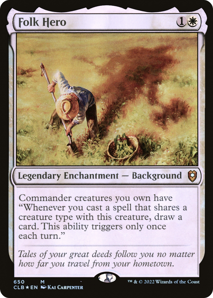 Magic: The Gathering - Folk Hero Foil - Commander Legends: Battle for Baldur's Gate