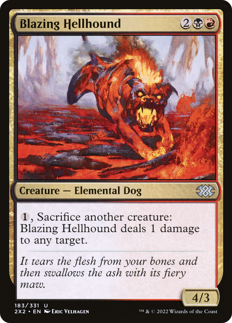Magic: The Gathering - Blazing Hellhound - Double Masters 2022