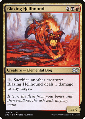Magic: The Gathering - Blazing Hellhound - Double Masters 2022