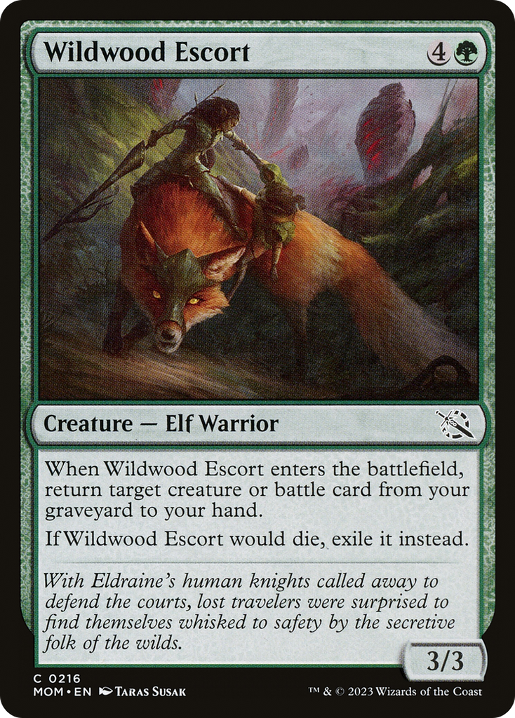 Magic: The Gathering - Wildwood Escort Foil - March of the Machine