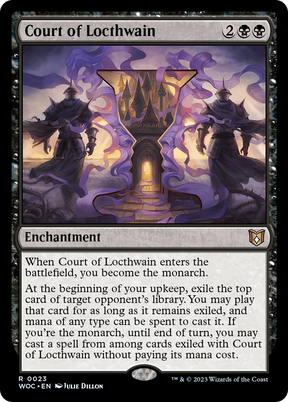 Magic: The Gathering - Court of Locthwain Foil - Wilds of Eldraine Commander