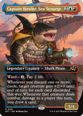 Magic: The Gathering - Captain Howler, Sea Scourge Foil - Aetherdrift
