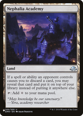 Magic: The Gathering - Nephalia Academy - The List