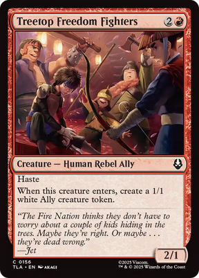 Magic: The Gathering - Treetop Freedom Fighters Foil - Avatar: The Last Airbender