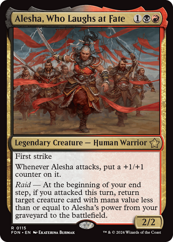 Magic: The Gathering - Alesha, Who Laughs at Fate - Foundations