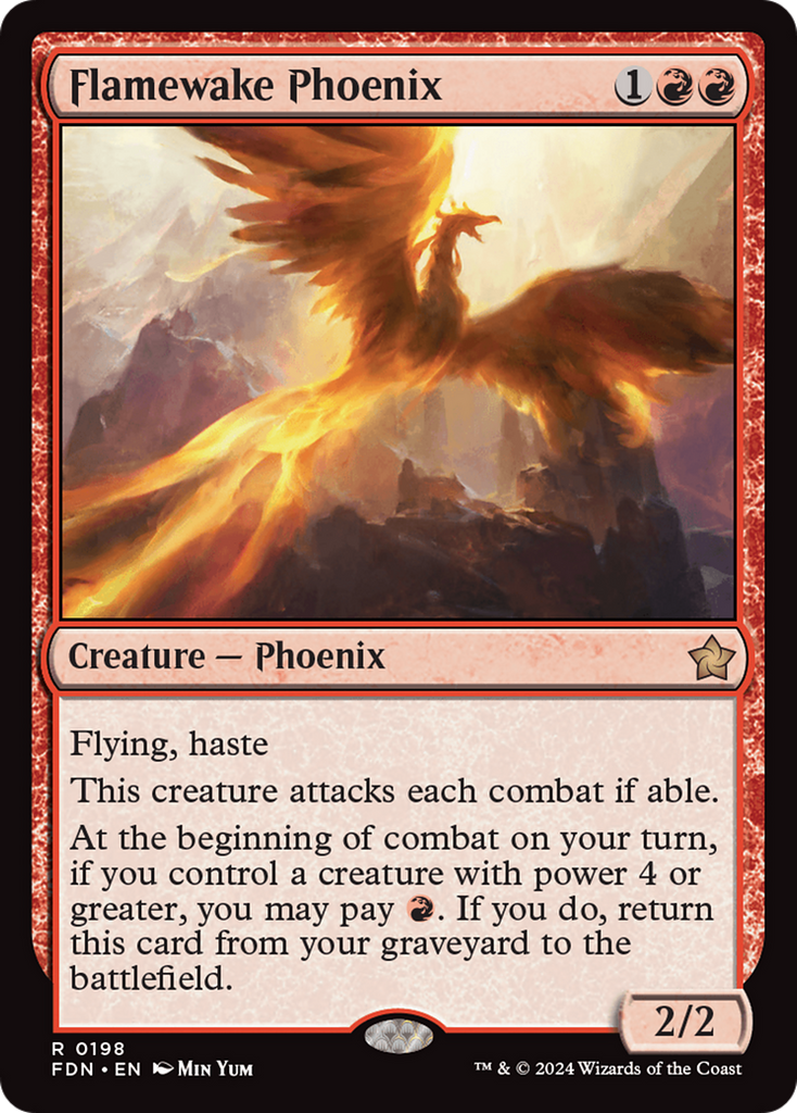 Magic: The Gathering - Flamewake Phoenix - Foundations