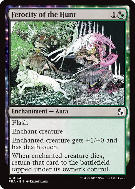 Magic: The Gathering - Ferocity of the Hunt Foil - Reality Fracture