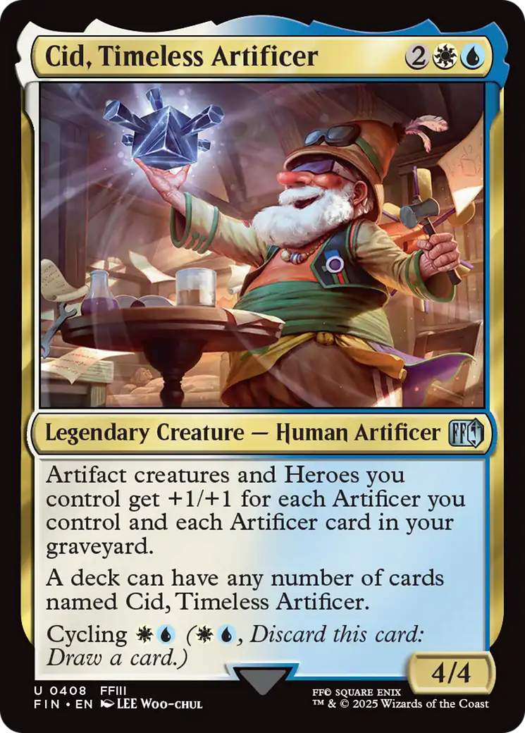 Magic: The Gathering - Cid, Timeless Artificer Foil - Final Fantasy