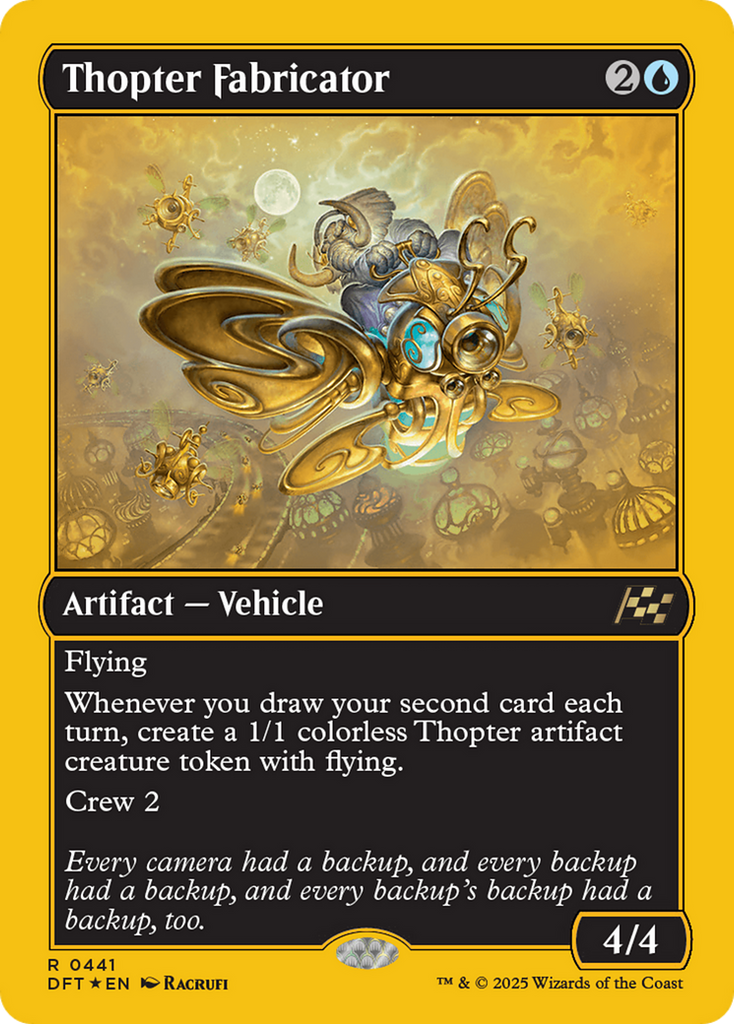 Magic: The Gathering - Thopter Fabricator Foil - Aetherdrift