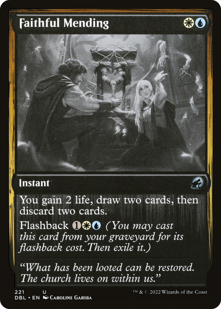 Magic: The Gathering - Faithful Mending Foil - Innistrad: Double Feature