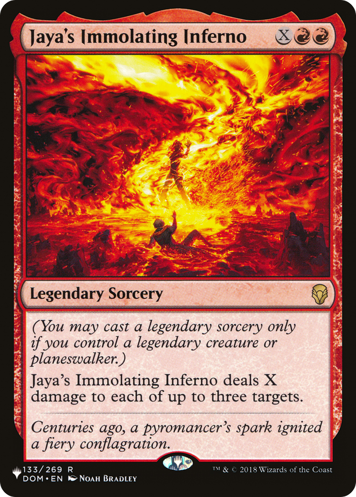 Magic: The Gathering - Jaya's Immolating Inferno - The List