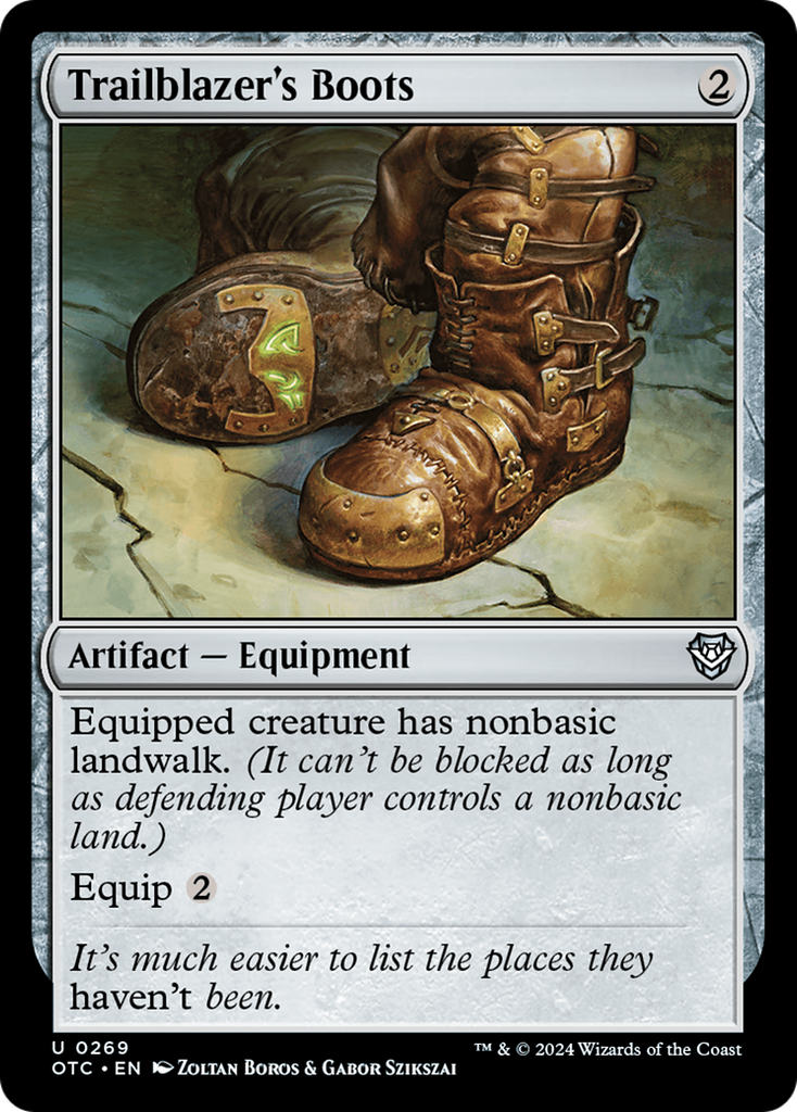 Magic: The Gathering - Trailblazer's Boots - Outlaws of Thunder Junction Commander