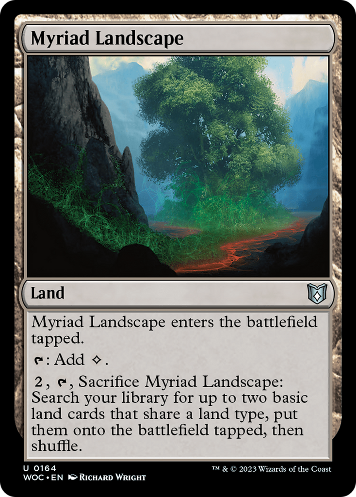 Magic: The Gathering - Myriad Landscape - Wilds of Eldraine Commander