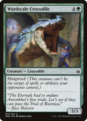 Magic: The Gathering - Wardscale Crocodile Foil - War of the Spark